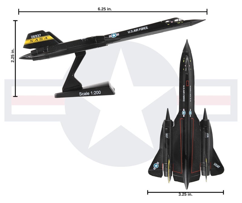 Daron Postage Stamp NASA YF-12 (SR-71 Blackbird) (1:200) PS5389-1 - Image 5