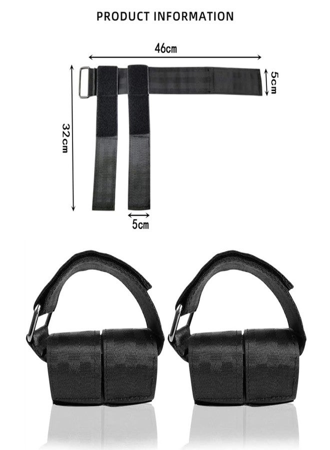 Xemz Dumbbell Foot Attachment, 2 Pcs Tibialis Trainer Strap Leg Lifting Weight Holder, Adjustable Ankle Weights Ankle Straps for Weight Lifting, Leg Workouts, Hip Flexors, Shin Splint, Hamstring Curls - Image 2