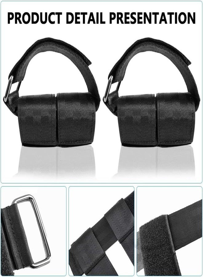Xemz Dumbbell Foot Attachment, 2 Pcs Tibialis Trainer Strap Leg Lifting Weight Holder, Adjustable Ankle Weights Ankle Straps for Weight Lifting, Leg Workouts, Hip Flexors, Shin Splint, Hamstring Curls - Image 3