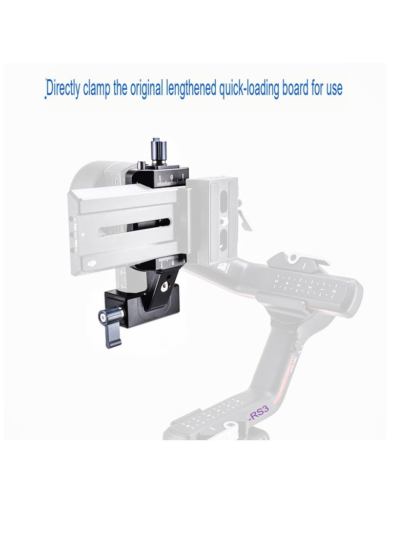 Excefore RS3 Vertical Camera Mount, Aluminum Vertical Filming Mounting Plate, Lightweight And Portable Camera Bracket For Short Videos Content Creation, (1pc, RS3 Vertical Clip)  - Image 3