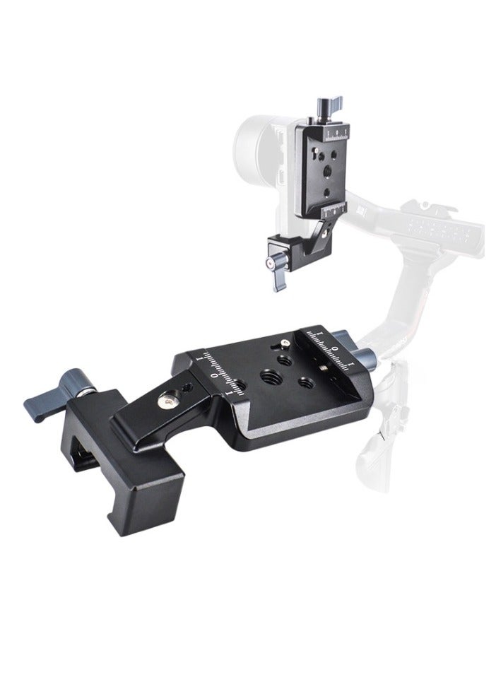 Excefore RS3 Vertical Camera Mount, Aluminum Vertical Filming Mounting Plate, Lightweight And Portable Camera Bracket For Short Videos Content Creation, (1pc, RS3 Vertical Clip)  - Image 1