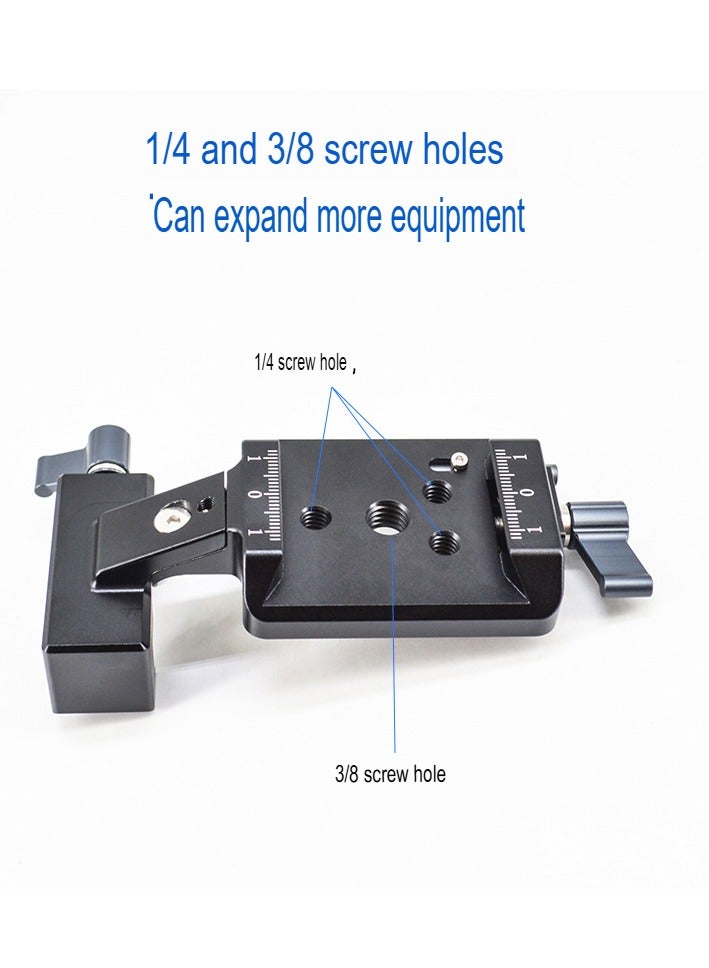 Excefore RS3 Vertical Camera Mount, Aluminum Vertical Filming Mounting Plate, Lightweight And Portable Camera Bracket For Short Videos Content Creation, (1pc, RS3 Vertical Clip)  - Image 2