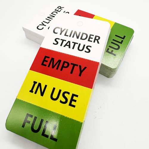 Besttile Cylinder Status Sign Tags,Full,in Use,Empty Cylinder Cardboard，4x2 Inch,100 Pcs Per Pack - Image 3