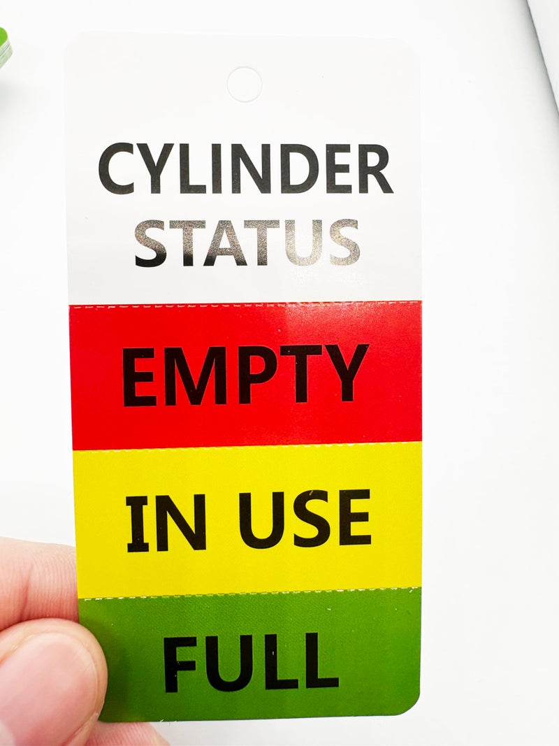 Besttile Cylinder Status Sign Tags,Full,in Use,Empty Cylinder Cardboard，4x2 Inch,100 Pcs Per Pack - Image 4