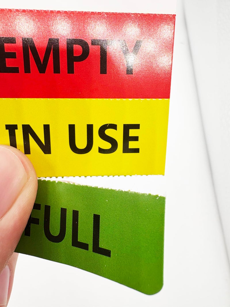 Besttile Cylinder Status Sign Tags,Full,in Use,Empty Cylinder Cardboard，4x2 Inch,100 Pcs Per Pack - Image 5