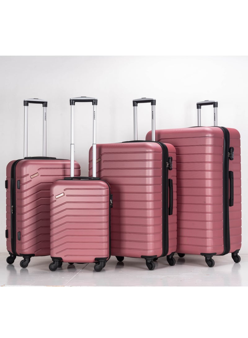 ستارجولد مجموعة حقائب سفر مكونة من 4 قطع من حقائب أمتعة السفر ذات الجانب الصلب من مادة ABS - Image 1