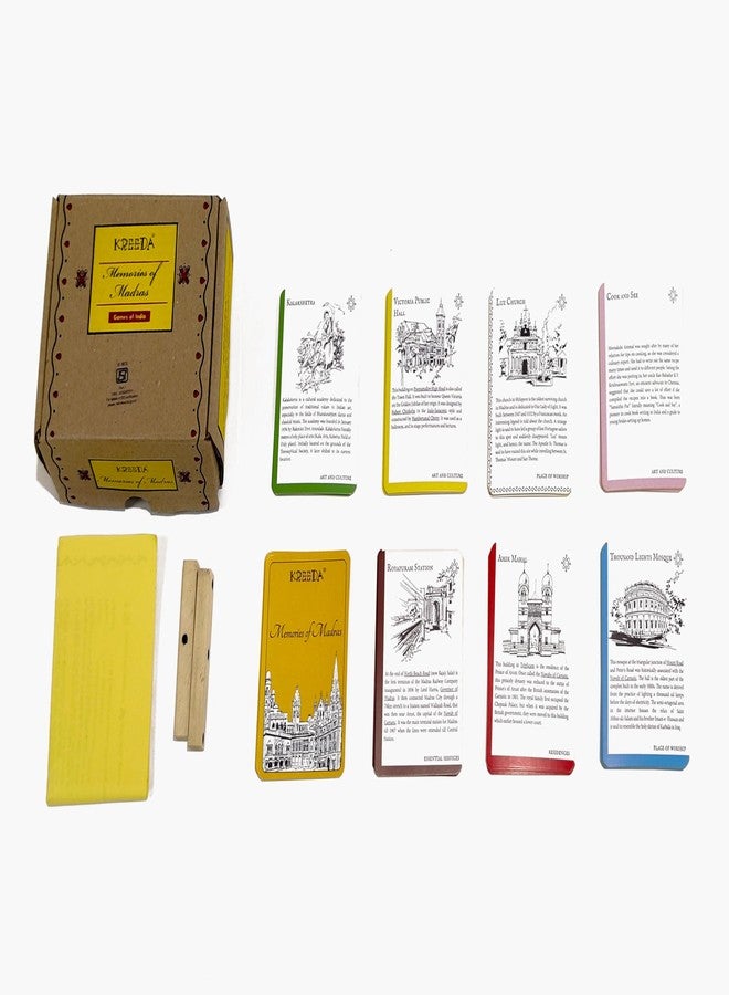 Kreeda Memories of Madras - Card Game Featuring Popular Icons of Madras - Image 1