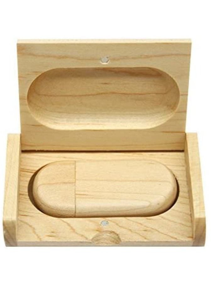 AROAQ 16GB Maple Wood 3.0 USB Flash Drive with Wooden Box U Disk Memory Stick Pen Drive  - Image 2