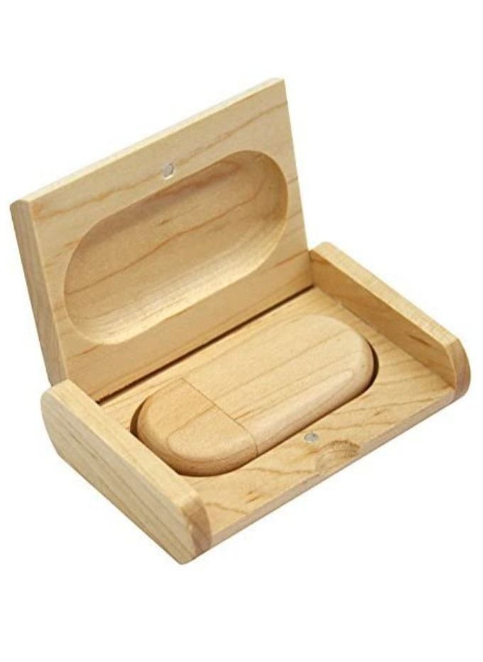 AROAQ 16GB Maple Wood 3.0 USB Flash Drive with Wooden Box U Disk Memory Stick Pen Drive  - Image 4