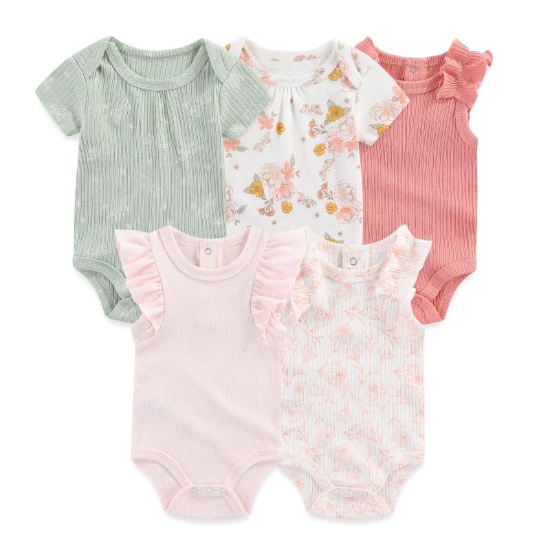 JELYLOVE Unisex Baby Boy Girl Bodysuits Sets 20 Pack Cotton Casual New Born Clothes Comfort Infant Outfit Essentials - Image 2