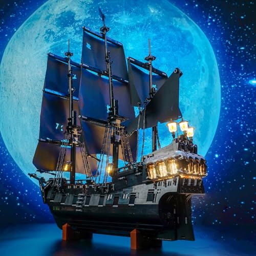 LocoLee Light kit Compatible with Lego 10365 Captain Jack Sparrows Pirate Ship  No Model Only Light LED Lighting Accessories Compatible with Lego Black Pearl Icons RC Version - Image 5