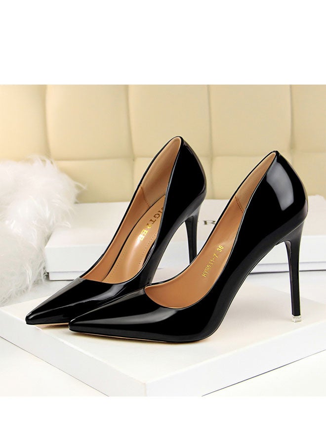بيج تري 2024 New Design Metallic heels Shoe Women Pointed Toes High Heel Shoes 7.5cm - Image 3