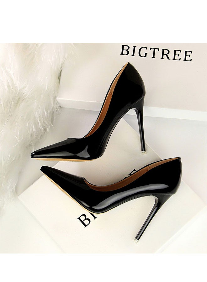 بيج تري 2024 New Design Metallic heels Shoe Women Pointed Toes High Heel Shoes 7.5cm - Image 4