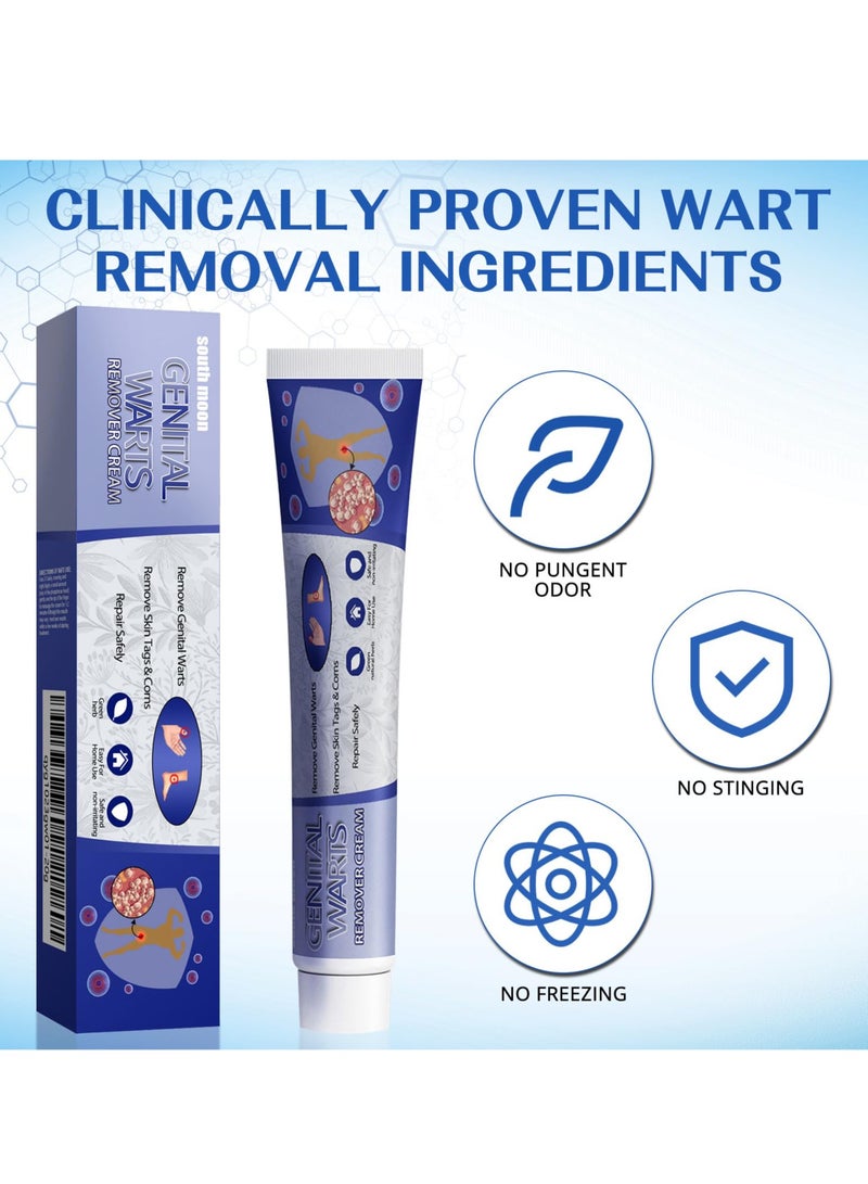 SOUTH MOON Skin Tag & Wart Remover Gel - Fast Acting Freeze Off Formula for Common Warts, Plantar Warts on Feet, Hands & Skin | Pain-Free Removal  - Image 3