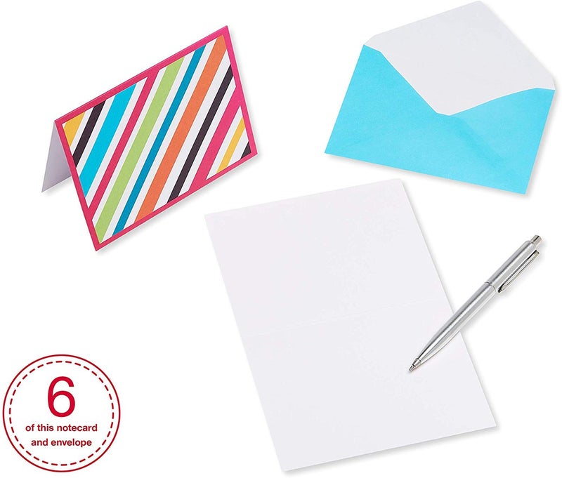 American Greetings Blank Cards Assortment with Envelopes, Bright Patterns (30-Count) - Image 5