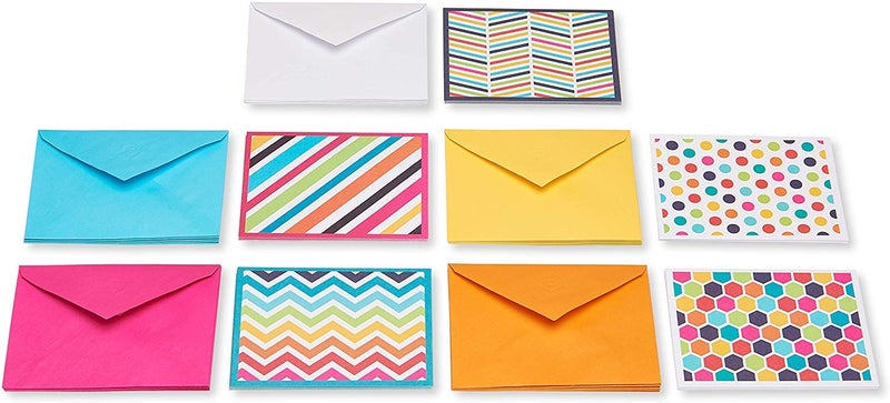 American Greetings Blank Cards Assortment with Envelopes, Bright Patterns (30-Count) - Image 2