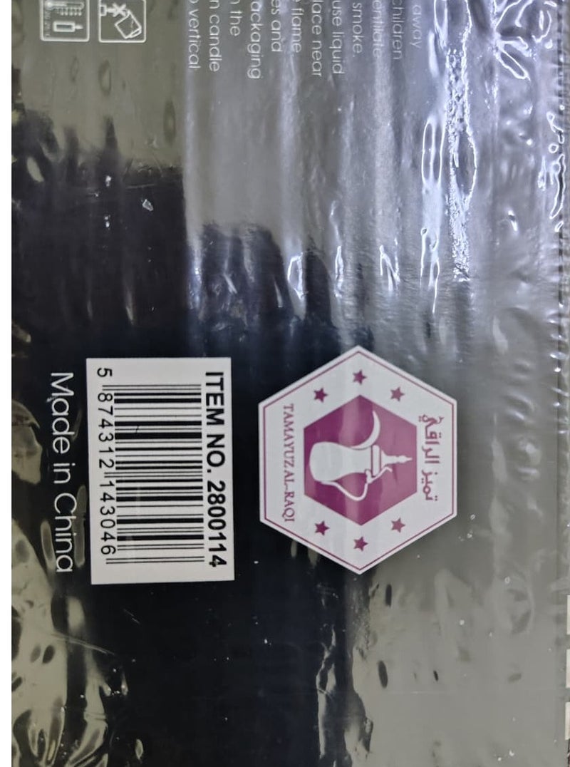 TAMAYUZ AL-RAQI Classic Candles 8pcs White Household Candle, Height 20cm, Diameter 2cm, ideal for Wedding and Dinner Table - Image 4