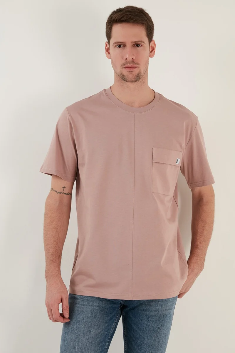 بوراتي 100% Cotton Relaxed Fit Crew Neck T Shirt Men's T Shirt 5902605