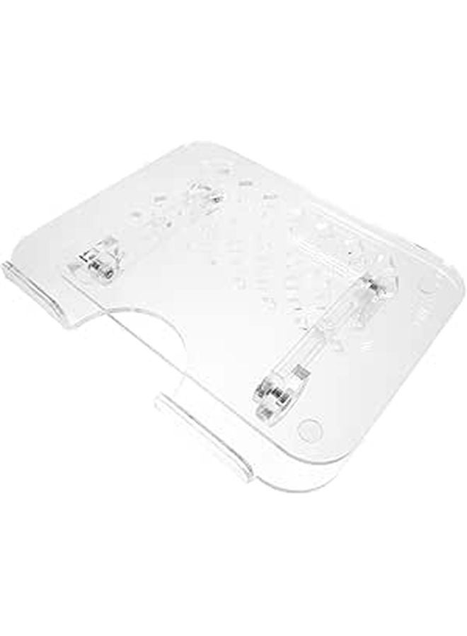 Adjustable Acrylic Laptop Stand With Cooling Ventilation Portable Tablet Holder - Image 1