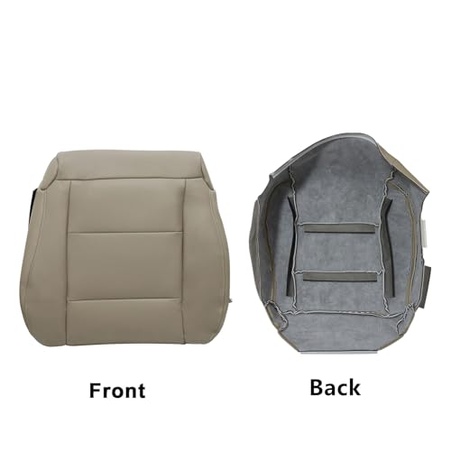 FZJDSD Ivory Tan Driver Side Bottom Replacement Microfiber Leather Seat Cover Compatible with Toyota Land Cruiser 1998 1999 2000 2001 2002 2003 2004 2005 2006 2007 - Image 5