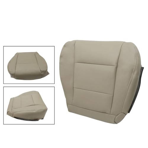 FZJDSD Ivory Tan Driver Side Bottom Replacement Microfiber Leather Seat Cover Compatible with Toyota Land Cruiser 1998 1999 2000 2001 2002 2003 2004 2005 2006 2007 - Image 4