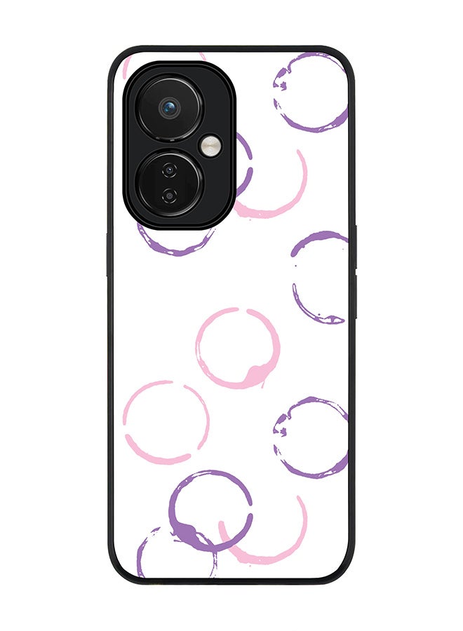 Stylizedd Rugged Black edge case for Nord CE 3 Lite Slim fit Soft Case Flexible Rubber Edges Anti Drop TPU Gel Thin Cover - Pretty Stains - Image 1