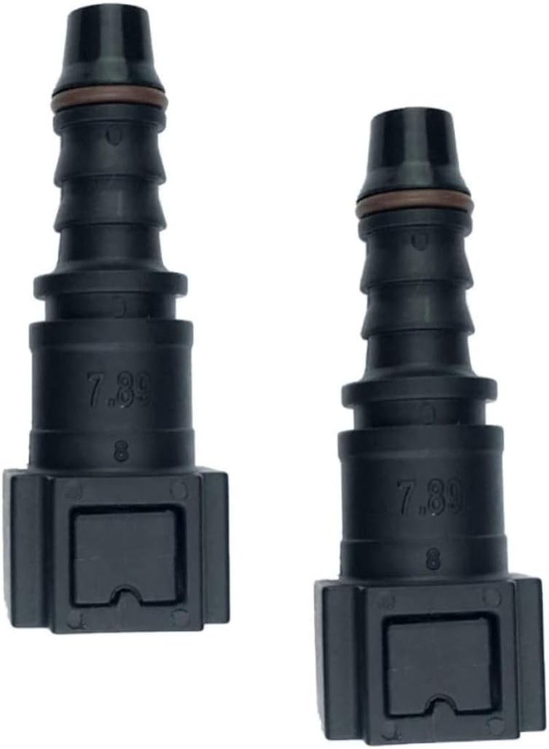 GGOOT 2pcs 7.89mm SAE 5/16" Id8 Male & Straight Nylon Fuel Line Quick Connect Release Hose, Fuel Line Replacement Female Connector, Mower Accessories, - Image 4