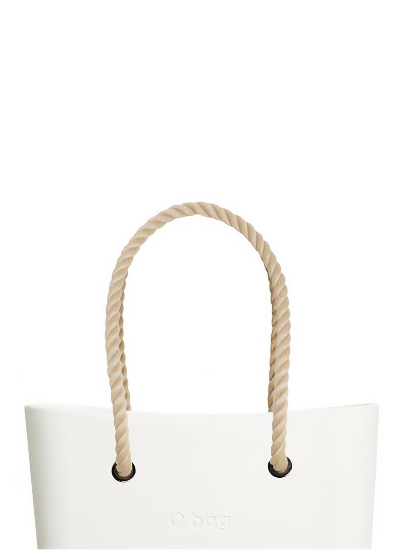 O bag classic with Rope Sand Handles in Latte - Image 5