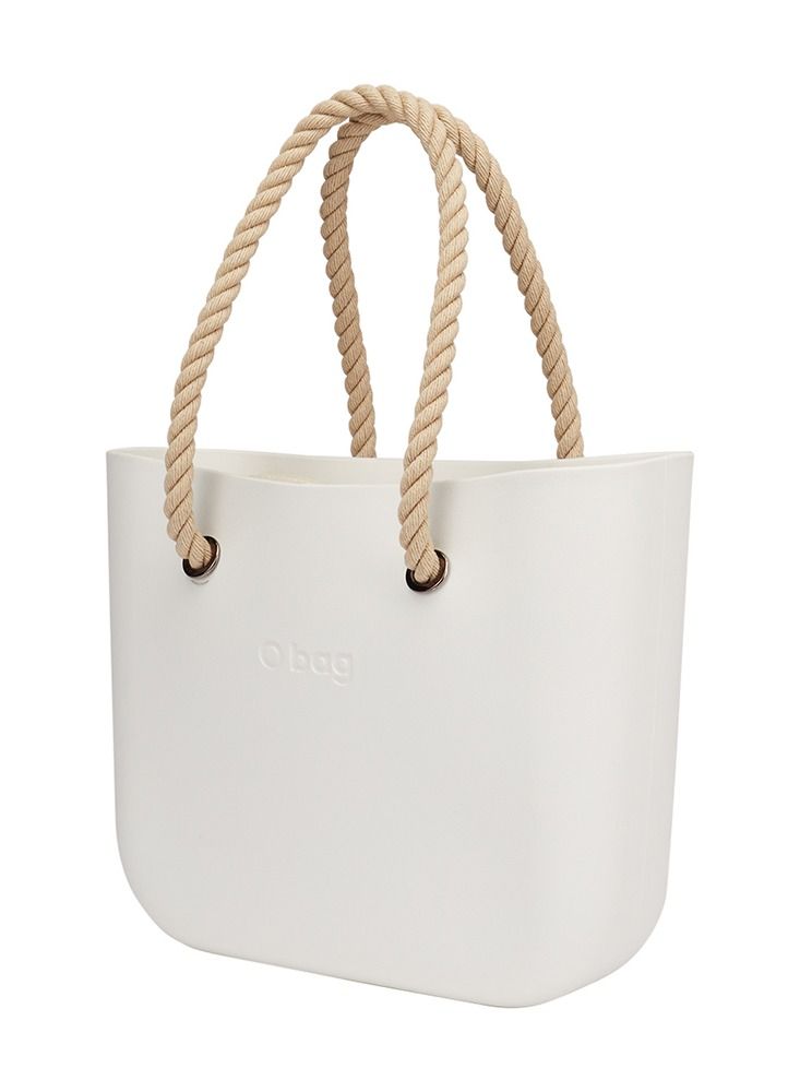 O bag classic with Rope Sand Handles in Latte - Image 3