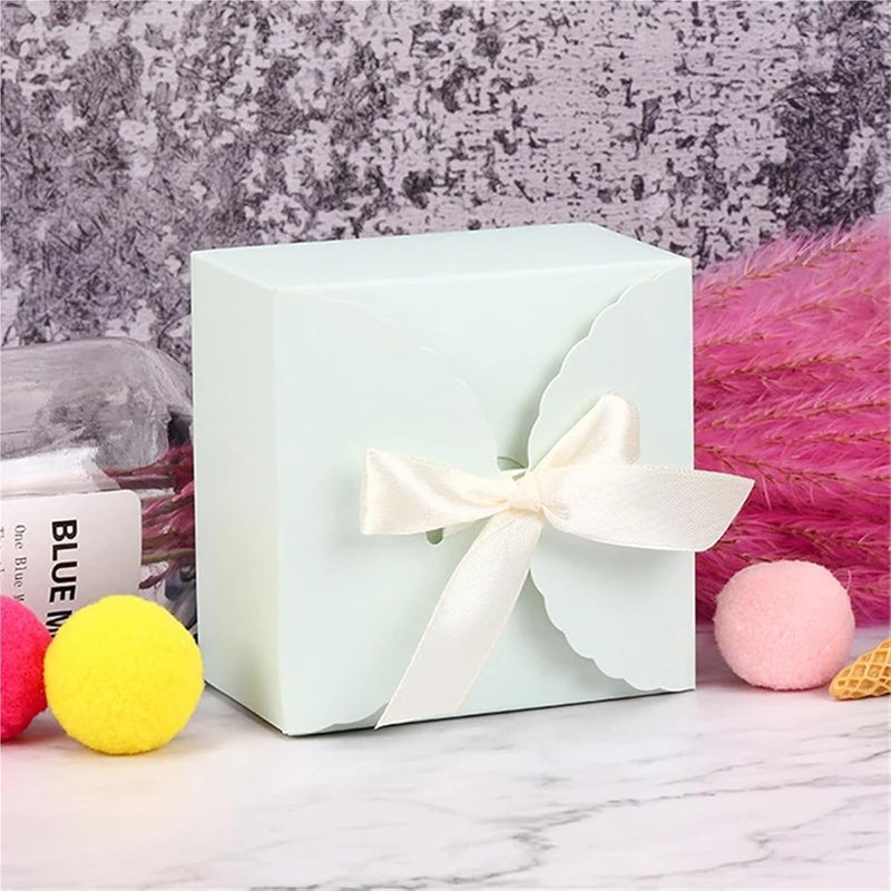 Dnyucen Box For Gift 40 Pcs Gift Box Rabbit Easter Eggs Candy Boxes DIY House Packing Biscuit Bags Happy Party Decoration(Kraft) - Image 4