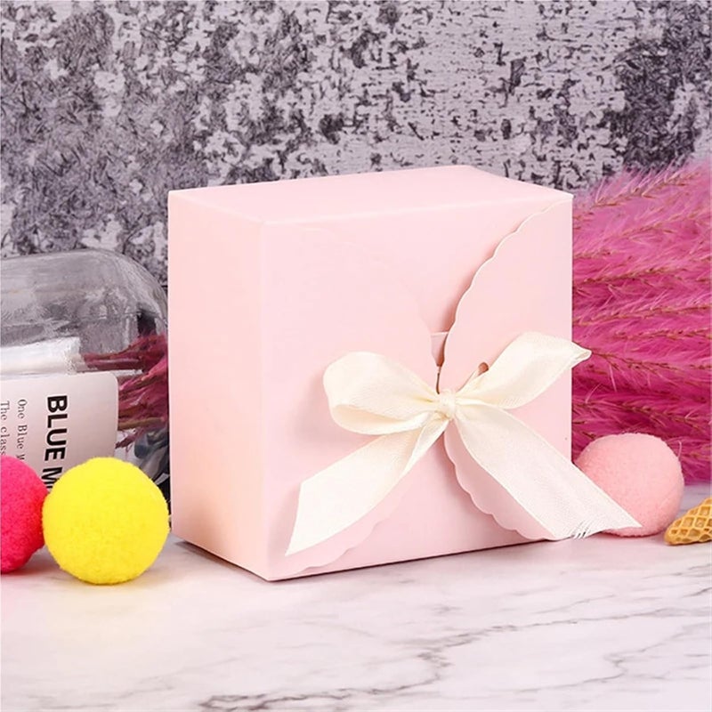 Dnyucen Box For Gift 40 Pcs Gift Box Rabbit Easter Eggs Candy Boxes DIY House Packing Biscuit Bags Happy Party Decoration(Kraft) - Image 5
