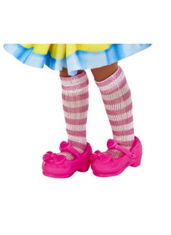 MGA Entertainment Dream Bella Little Candy Princess Jaylen Lollipop Scented 5.5 Doll With Scratch 'N Sniff Tag Long Pink Hair Headband Rainbow Skirt 4 Fashion Accessories Gift For 38 Years  - Image 5