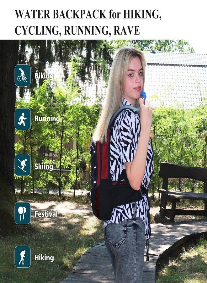 NONSAR Store NONSAR Hydration Backpack, Hiking Backpack with 3L Water Bladder, Lightweight Insulation Hydration Pack, Water Backpack for Hiking, Cycling, Running, Festival, Camping for Men Women - Image 5