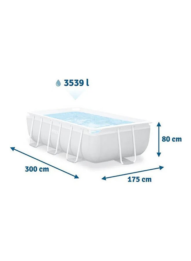 INTEX Prism Frame Rectangular Swimming Pool 300x175x80cm 300x175x80cm - Image 5