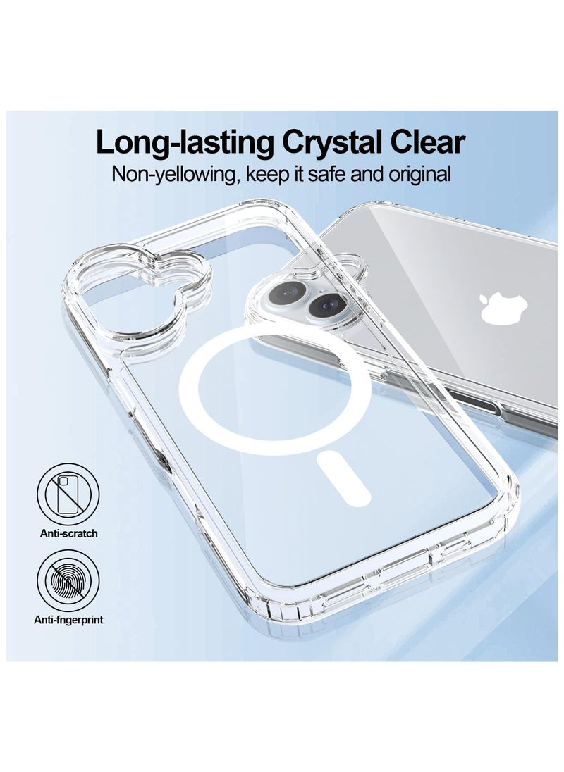 Generic Case Cover for iPhone 16 6.1 inch, Compatible with MagSafe, Scratch-Resistant Back, Anti-Scratch Clear Back Magnetic Phone Cover  - Image 5