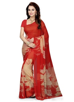 ishin Women's Georgette Blend Saree With Blouse (Red) - pzsku/Z3F66BBD6F886C68AFEFFZ/45/_/1740118836/a33a422d-2afa-44b2-867f-30b19546a70d