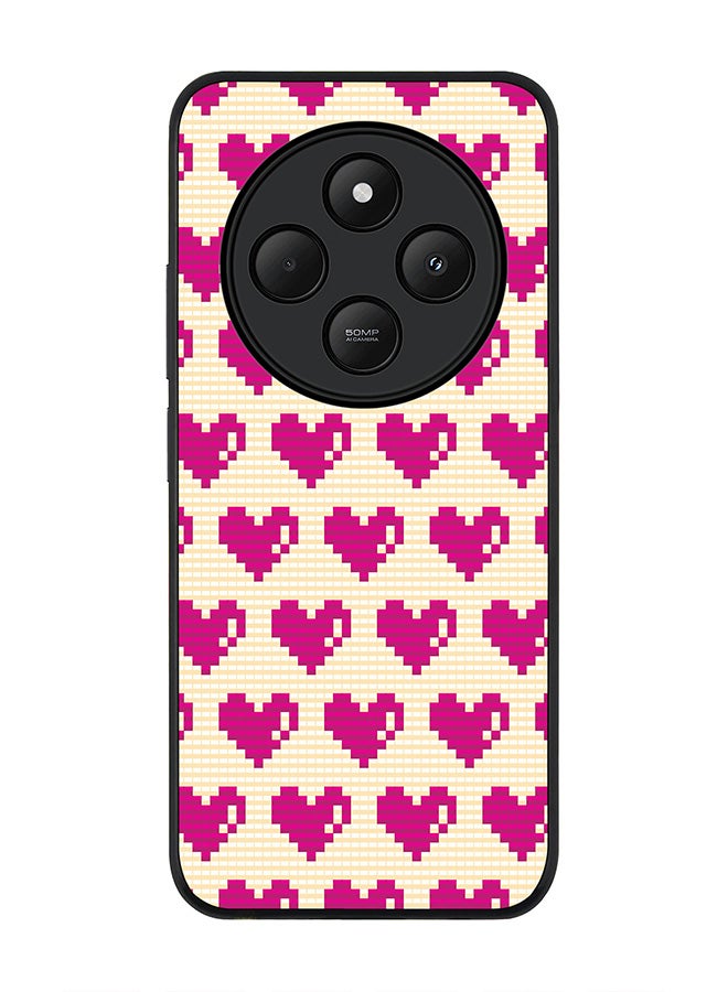Stylizedd For Xiaomi Redmi 14C / 14R Case,Slim fit Camera Protection, Shockproof Thin Phone cover - Pixel Hearts - Image 1