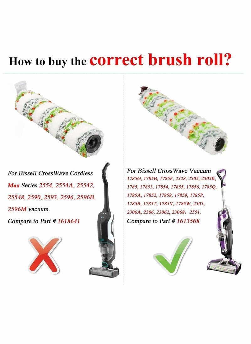 SYOSI Replacement Parts for Bissell CrossWave Pet Pro 2306A and CrossWave 1785 Series, 3 Pack 2460 Multi-Surface Pet Pro Brush Roller, 3 Pack 1866 Vacuum Filter, Compare to Part 1613568, 1608684  - Image 4