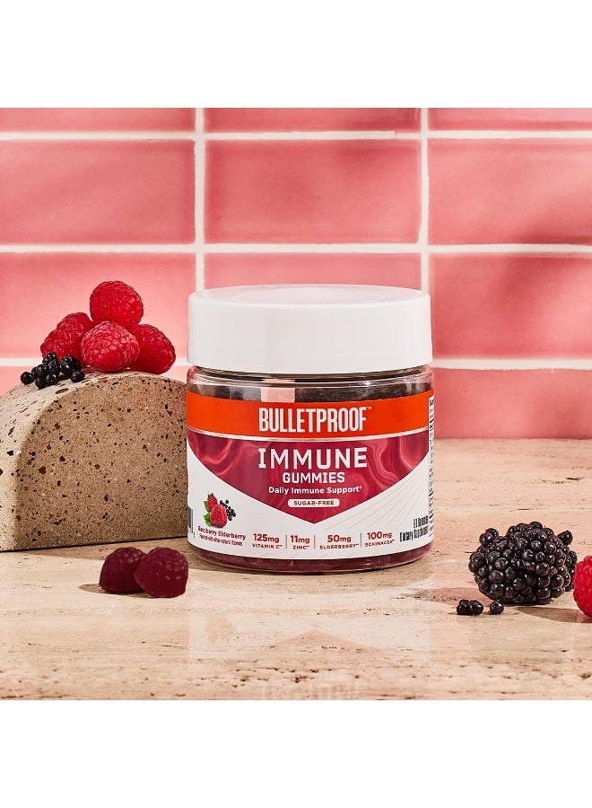 Bulletproof Bulletproof Sugar-Free Raspberry Elderberry Immune Gummies, 60 Count, Keto Supplement for Immune Support  - Image 4