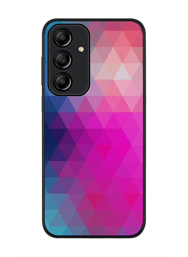 Stylizedd Rugged Black Edge Case for Samsung Galaxy A55, Slim fit Soft Case Flexible Rubber Edges Anti Drop TPU Gel Thin Cover -  Violet Prism - Image 1