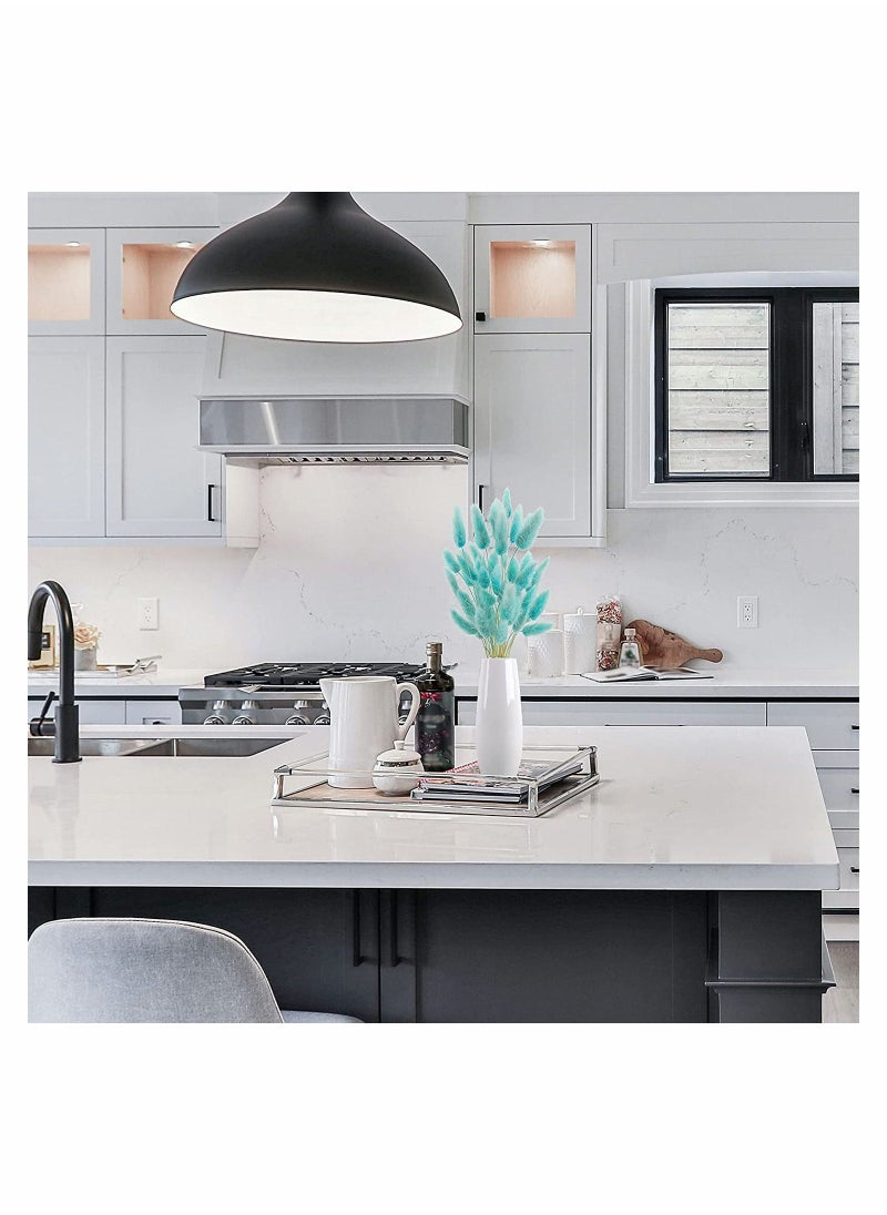 Natural Bunny Tails Dried Flowers, 70 Pcs Dried Lagurus Ovatus, Dried Pampas Grass Decor for Farmhouse Flower Arrangements Wedding Home Boho Party Decorations(Tiff Blue) - Image 5