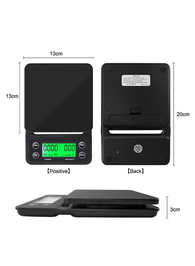 عربست ميزان كهربائي لتقطير القهوة بشاشة LCD أسود/أخضر - Image 3