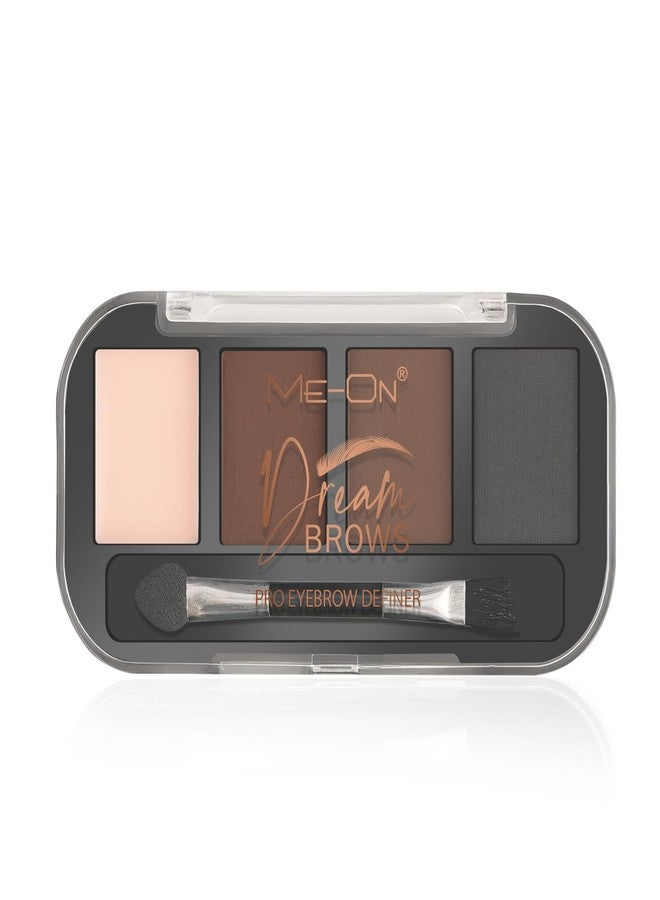 ME-ON Dream Brows Pro Eyebrow Definer Palette for Women | Soft Powder Formula with Brow Brush | Waterproof, Easy to Blend & Travel-Friendly | Matte Finish for Naturally Defined Brows (02, 8 gm) - Image 2