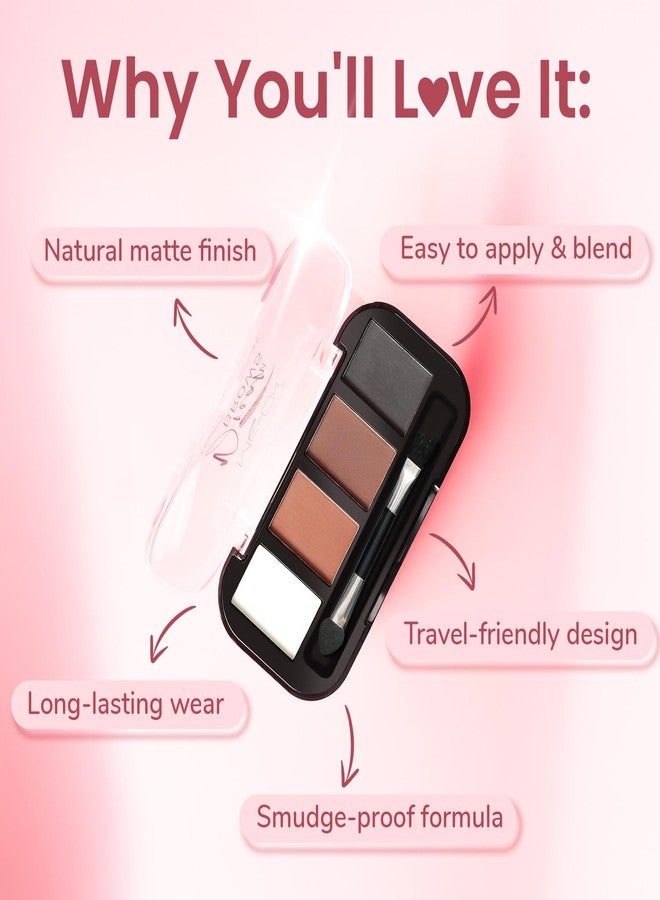 ME-ON Dream Brows Pro Eyebrow Definer Palette for Women | Soft Powder Formula with Brow Brush | Waterproof, Easy to Blend & Travel-Friendly | Matte Finish for Naturally Defined Brows (02, 8 gm) - Image 5