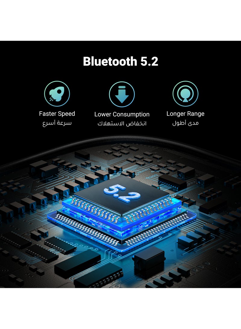 Ugreen Bluetooth Audio Adapter, Bluetooth 5.2 Transmitter & Receiver for TV/Airplane/Car/Bluetooth Headphones/Speaker, 3.5mm Jack Aux, 28H+ Long work Time, Dual Connection, Low Latency for Flight, Travel - Image 2