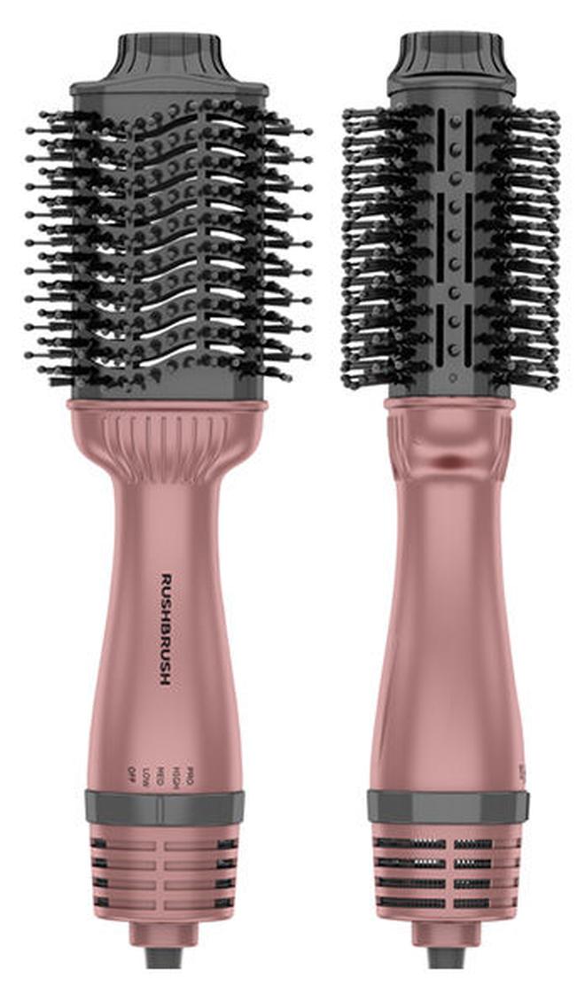 Rush Brush V3 Pro Rose Gold Ionic technology Hair Brush 1400W With 4 Heat And 3 Speeds - Image 1
