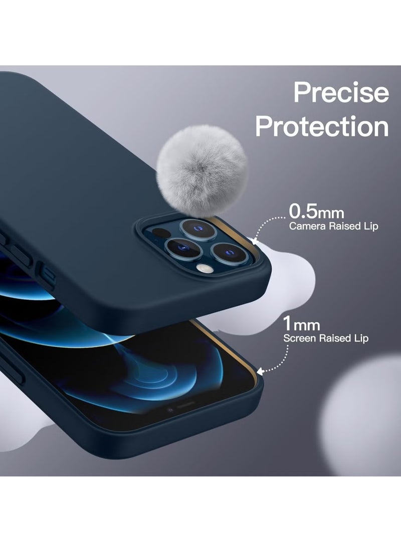 DUSALA iPhone 12 Pro Max Case, Liquid Silicone Phone Case for iPhone 12 Pro Max 6.7 Inch, Colorful Silky-Soft Protective Cover (Blue) - Image 3