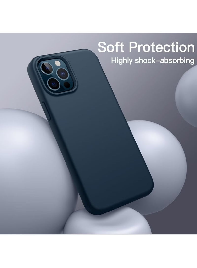 DUSALA iPhone 12 Pro Max Case, Liquid Silicone Phone Case for iPhone 12 Pro Max 6.7 Inch, Colorful Silky-Soft Protective Cover (Blue) - Image 4