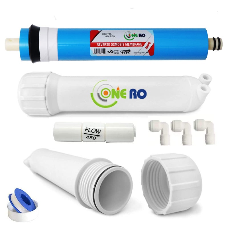 ONE RO Complete Ro Water Purifier Filter Kit Of 80 GPD RO Water Purifier Service Kit of filter Suitable for All Type of Water Purifier - Image 2