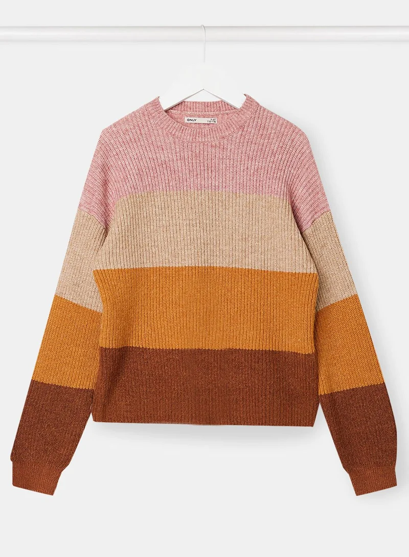 only_kids Kids Color Block Sweater